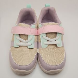 See Kai Run Pink and Purple Sneakers with Velcro Closure